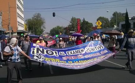 Inicia marcha de CNTE hacia Los Pinos
