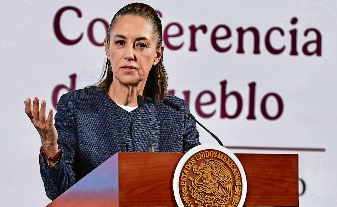 La presidenta Claudia Sheinbaum consideró que bajar las tasas de intereses dinamizará a la economía mexicana. Foto: Berenice Fregoso / EL UNIVERSAL