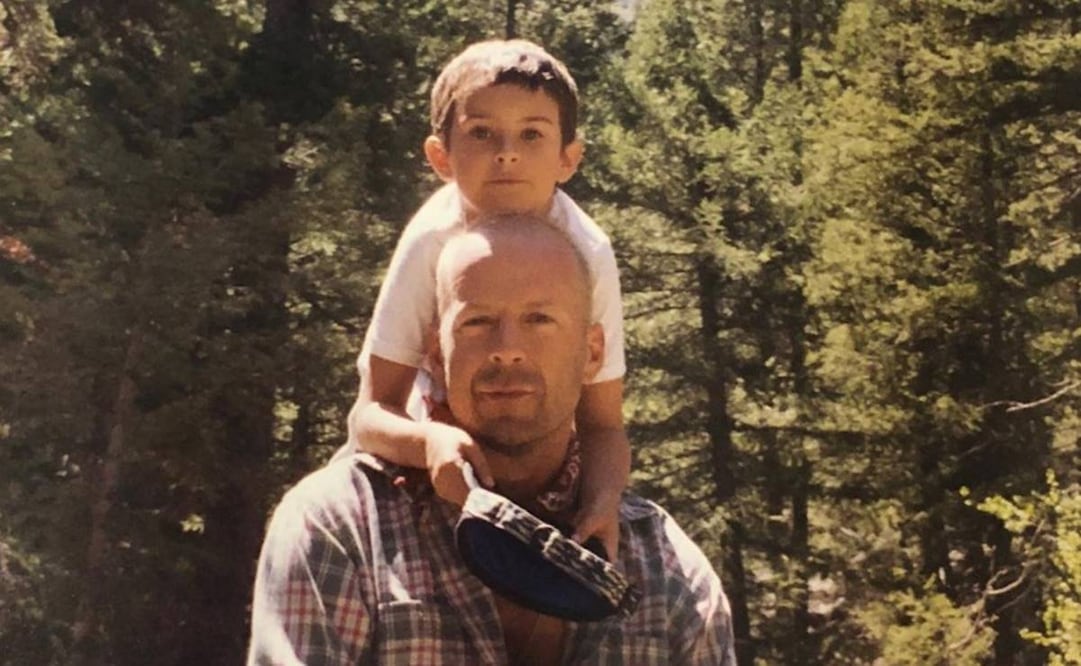 Bruce Willis y su hija Rumer Willis, quien convertirá al actor en abuelo por primera vez. 