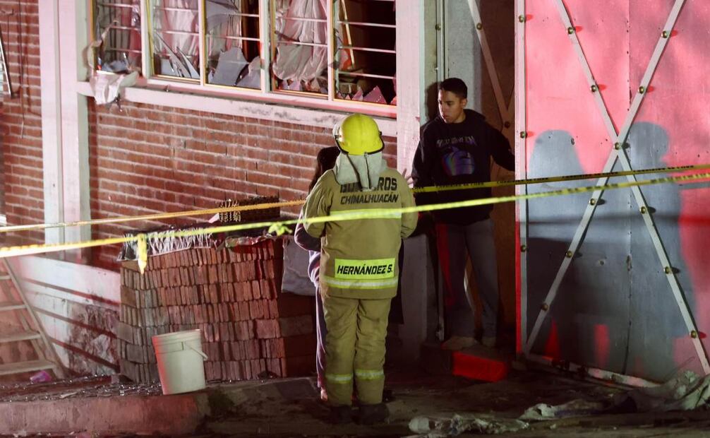 Se registró una explosión de pirotecnia en un domicilio en el municipio de Chimalhuacán (15/01/2025). Foto: Valente Rosas / EL UNIVERSAL