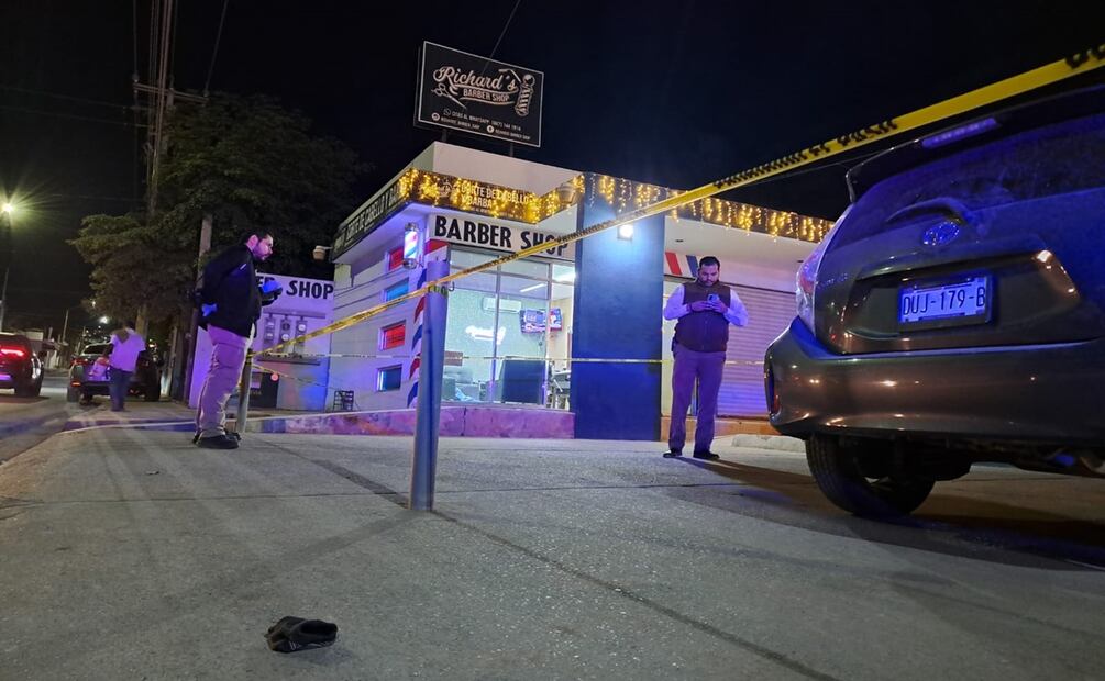 Cliente es asesinado en barbería de Sinaloa. Foto: Cortesía