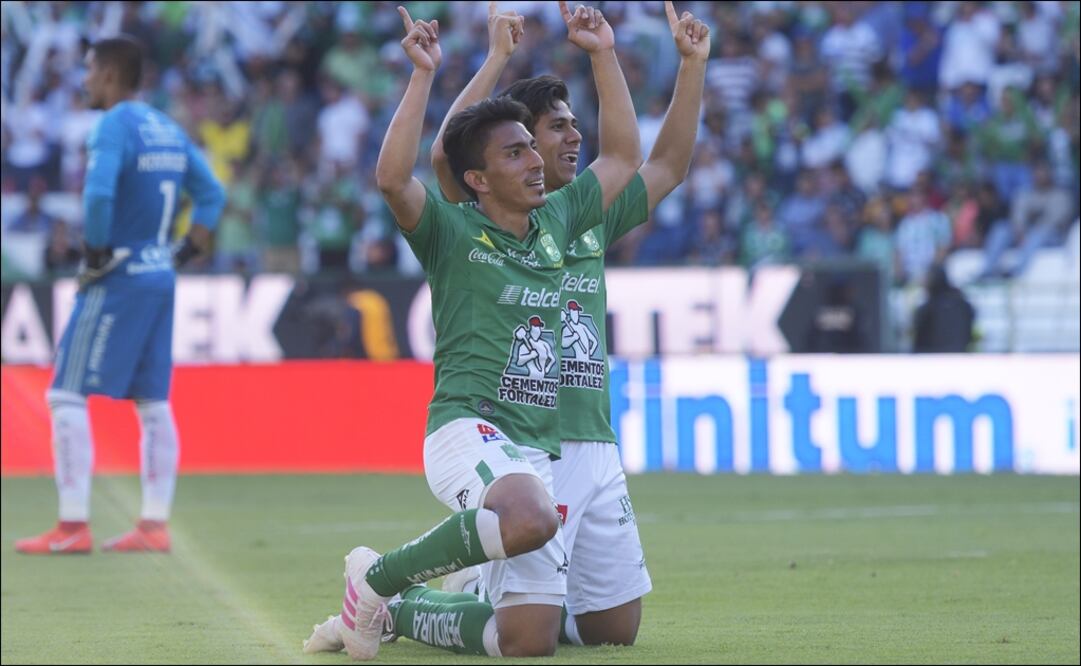 Ángel Mena y JJ Macías, jugadores del León. Foto: Imago 7