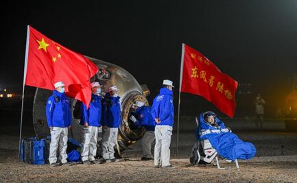 Astronautas chinos regresan a la Tierra tras estancia de seis meses en estación espacial