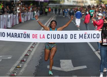 Mayra Sánchez, la mexicana que venía por un quinto lugar y ganó el Medio Maratón de la Ciudad de México
