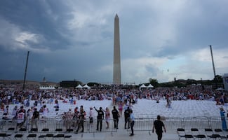 Trump ofrecerá discurso por Independencia de EU pese a mal tiempo; evacúan a asistentes por tormenta