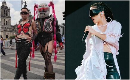 FOTOS:  Rosalía inspira a fans con "looks" muy Motomami para concierto en el Zócalo