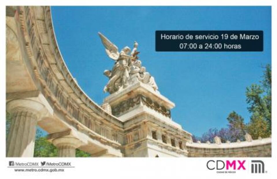 Metro operará con horario especial este lunes