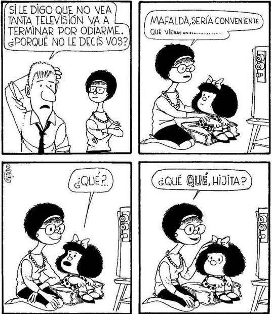 Mafalda. Fuente: Instagram @mafaldadigital