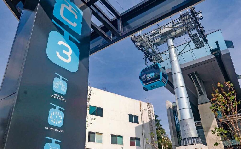 La Línea 3 del Cablebús suspendió su servicio a causa de una tormenta eléctrica. Foto: Axel Sánchez/ EL UNIVERSAL