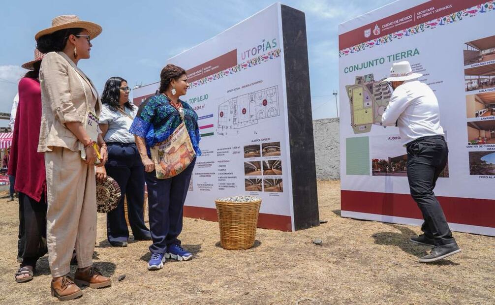 Clara Brugada presenta la Utopía de la Madre Tierra (22/04/2025). Foto: Especial