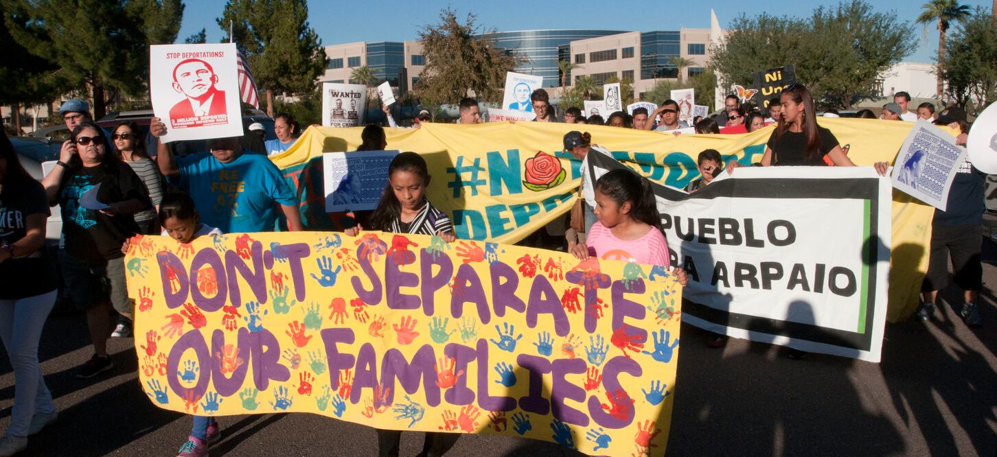 Grupos proinmigrantes e indocumentados realizan marchas por todo el país con motivo del primer aniversario del anuncio de las medidas de alivio migratorio del presidente Barack Obama, posteriormente bloqueadas en los tribunales (Foto: EFE/Archivo)