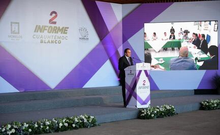 Cuauhtémoc Blanco llama a la unidad en su segundo informe de gobierno