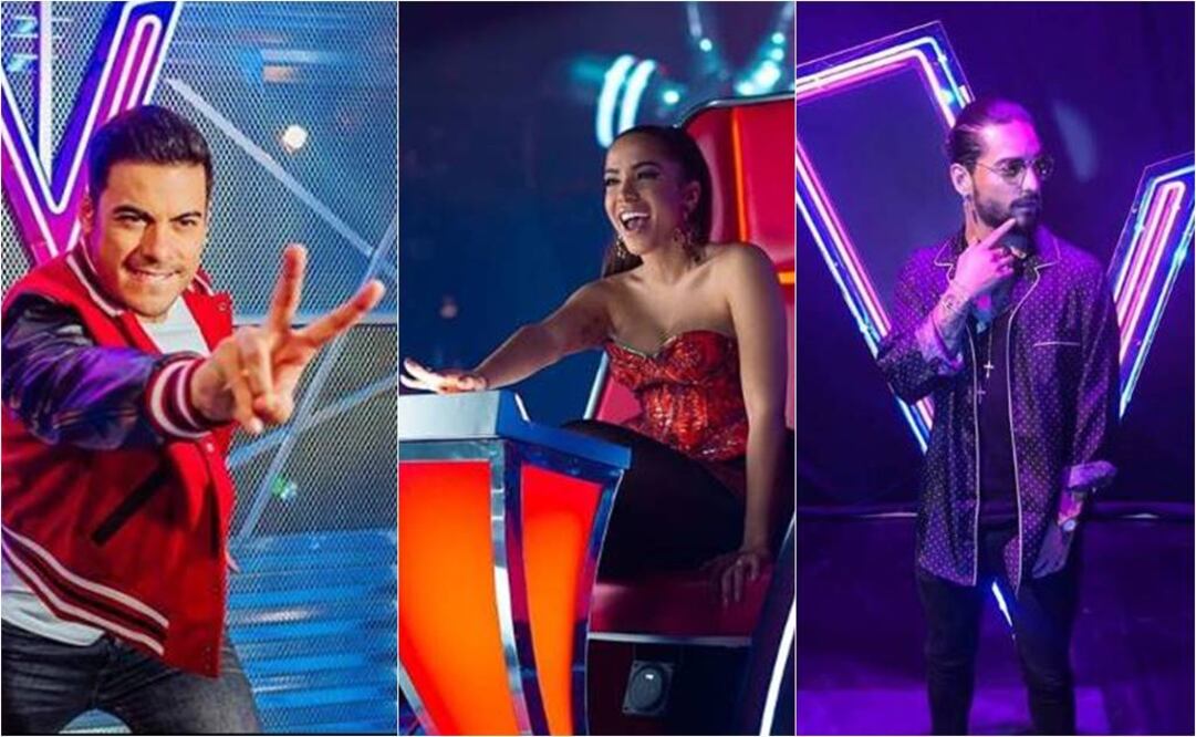 Carlos Rivera, Anitta y Maluma, coaches de La Voz México 2018  FOTO: INSTAGRAM