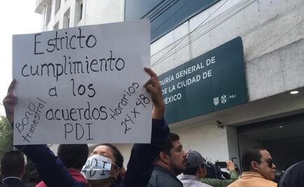 Policías de Investigación protestan contra cambio de horario; exigen mejoras 