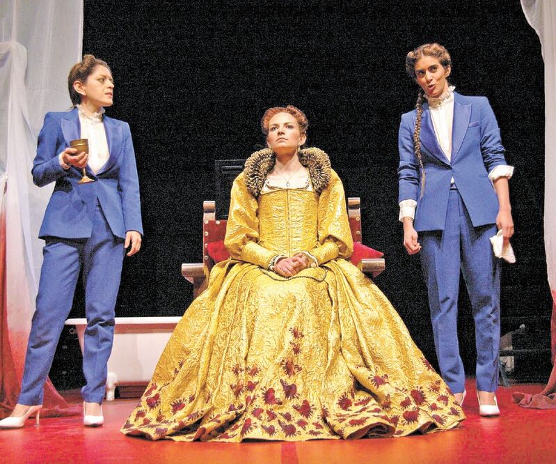 En la obra, la Condesa Sangrienta es revivida y sometida a juicio. Foto: FACEBOOK