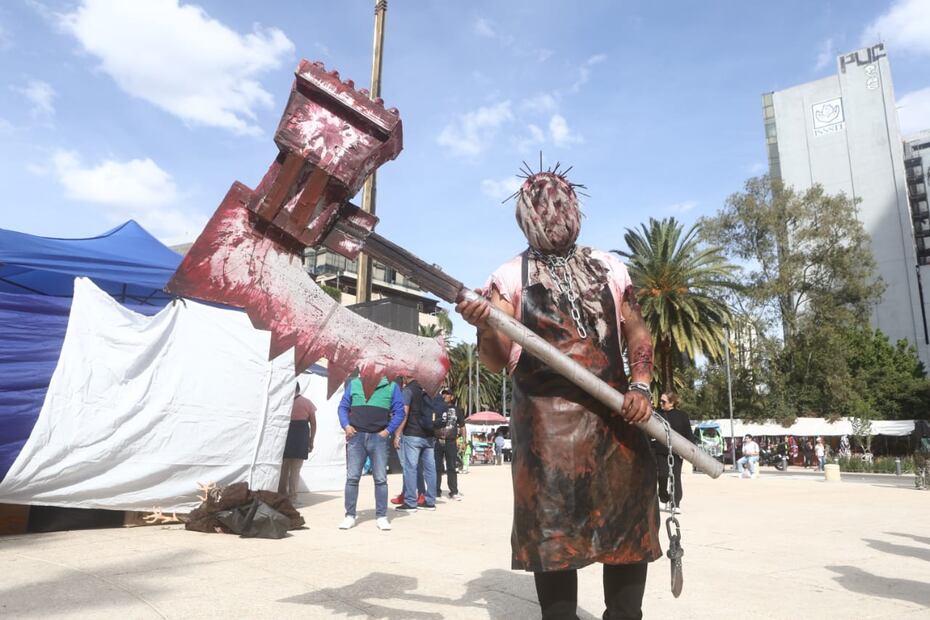 Miles de personas participaron en la edición 15 de la Marcha Zombie en la Ciudad de México este sábado 19 de octubre de 2024. (Foto: Gabriel Pano EL UNIVERSAL)