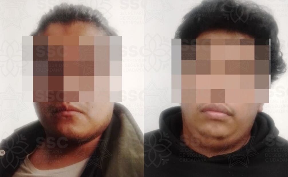 Se trata de Juan N., y Mauricio N., de 20 y 21 años de edad.
Foto: Especial.