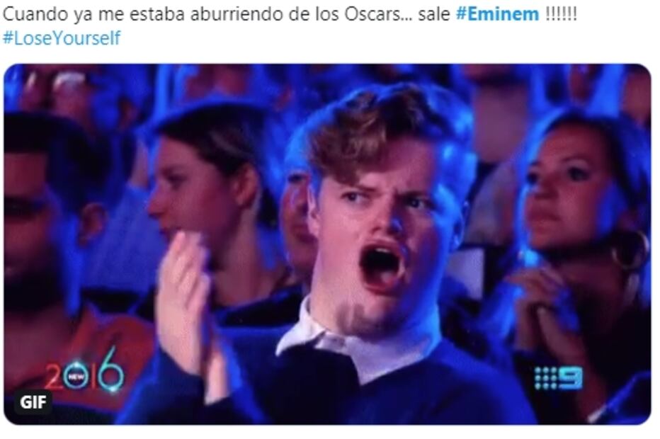 Eminem canta "Lose Yourself" en los premios Oscar 2020