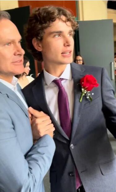 Recientemente, Alan Tacher tuvo que despedir a su hijo Alex, quien estudia en Estados Unidos. Foto: Instagram.