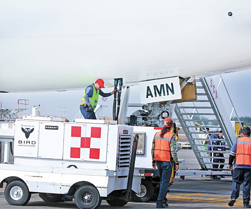 La turbosina tiene una distribución equivalente a una tercera parte de lo que los aeropuertos consumían. Foto: ARCHIVO EL UNIVERSAL