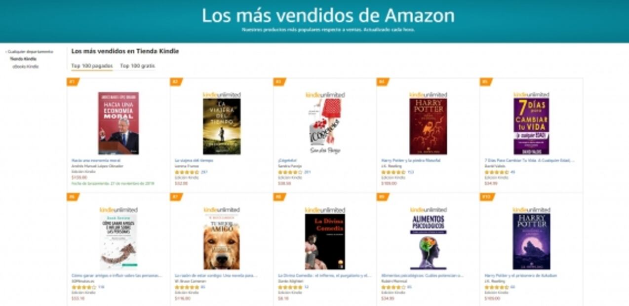 Ni Harry Potter ni Dante, libro de AMLO es el más vendido en Amazon