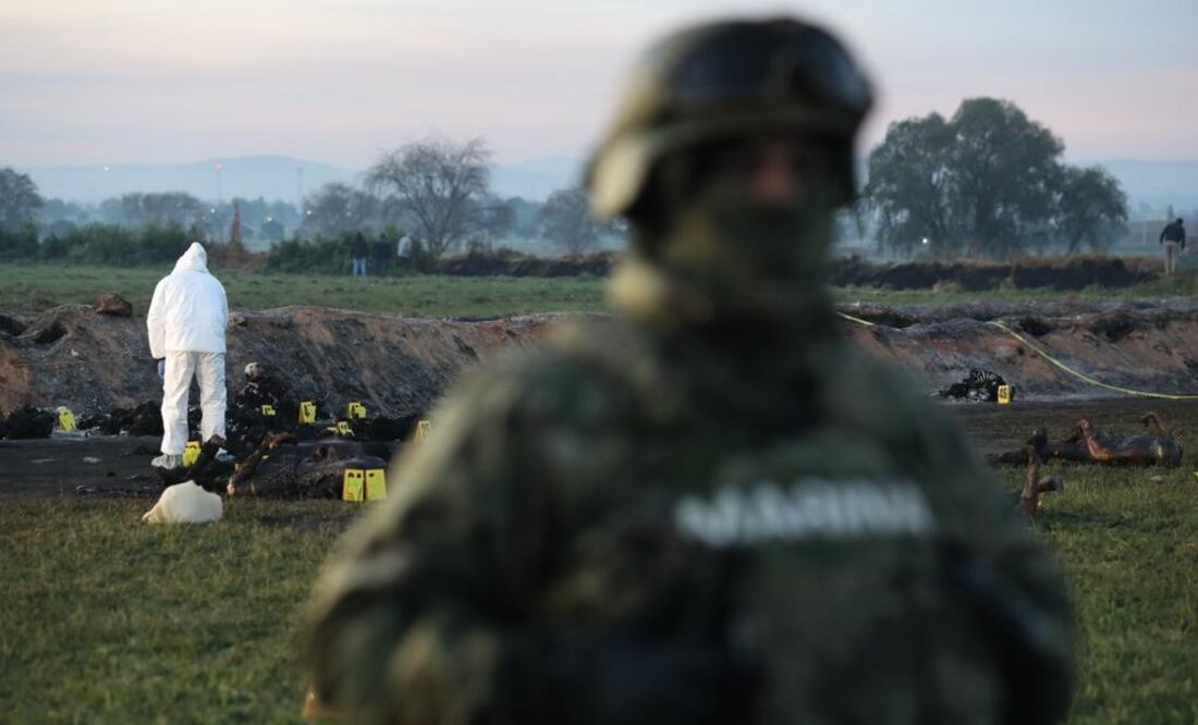 Predio en Tlahuelilpan, Hidalgo en donde ocurrió la tragedia. Foto: Valente Rosas/EL UNIVERSAL