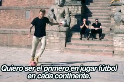 David rodará el balón hasta la Antártida 