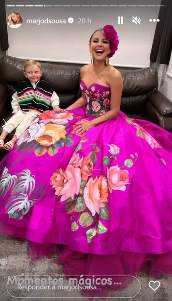 Llaman "hipócrita" y "ridícula" a Marjorie de Sousa por aparecer así con el hijo que tuvo con Julián Gil