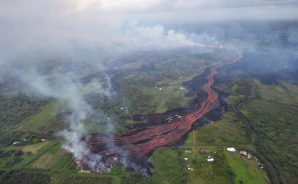 Video. Captan paso de lava del volcán Kilauea en Hawai