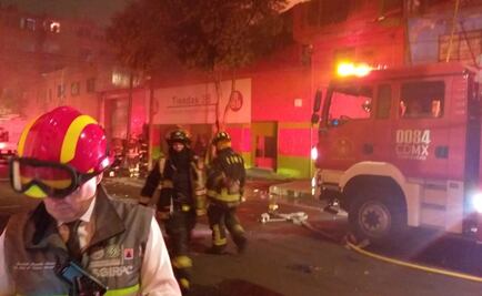 Controlan en un 80% el incendio en bodega de Tepito: Sheinbaum