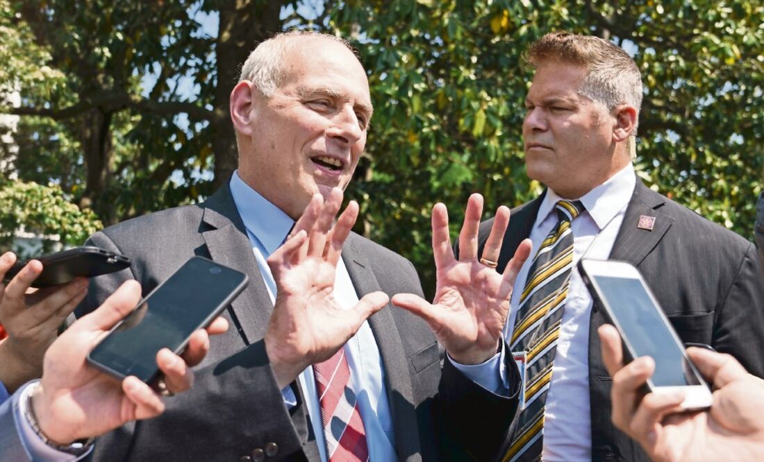 El jefe de gabinete de la Casa Blanca, John Kelly, defendió la posibilidad de separar familias como “elemento disuasorio” de los flujos migratorios. Foto: CAROLYN KASTER. AP