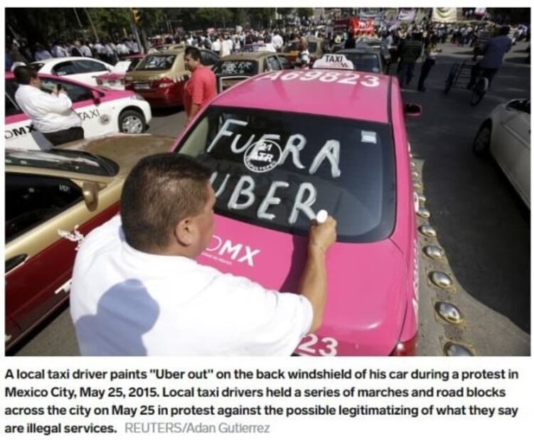 Golpiza a supuesto conductor de Uber y “Uver”: las fake news de la marcha
