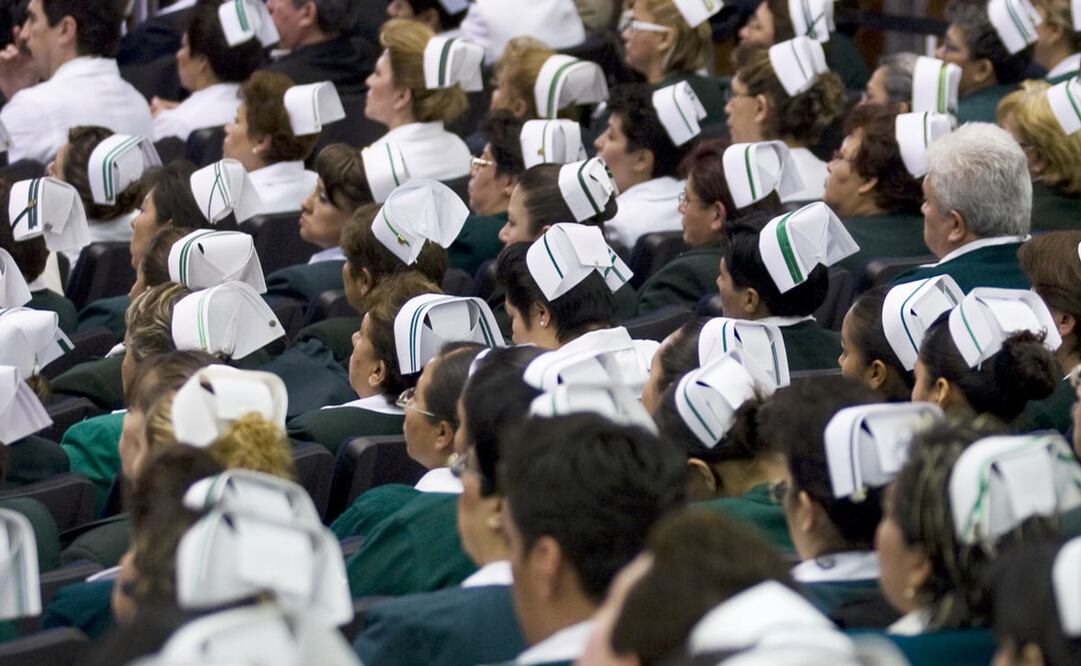 Anuncian aumento Salarial de 9% a trabajadores del sector salud; FSTSE reconoció la colaboración entre el Gobierno Federal. Foto: Pedro Mera/EL UNIVERSAL.