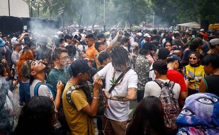 Hacen fiesta de Cannabis afuera del Senado