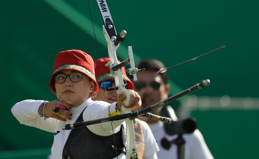 La mexicana Gabriela Bayardo durante su participación en la justa olímpica. Foto: AP
