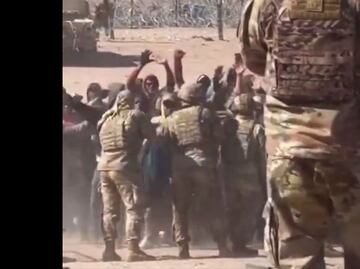 VIDEO: Migrantes rebasan a la Guardia Nacional en El Paso, Texas, y se desata el caos