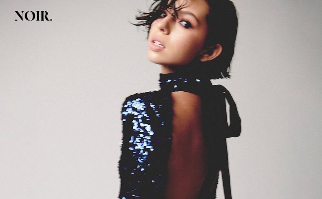 Ángela Aguilar en sesión de fotos para Noir magazine / Foto: Instragram @sergio.valenzuelach / _noirmagazine