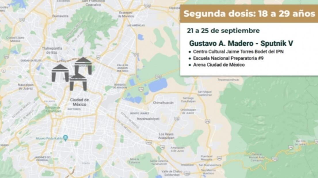 ¿Dónde aplicarán segunda dosis contra Covid en Álvaro Obregón, Cuajimalpa, Xochimilco y GAM?