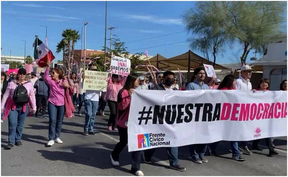 Marcha por la Democracia. Foto: Especial