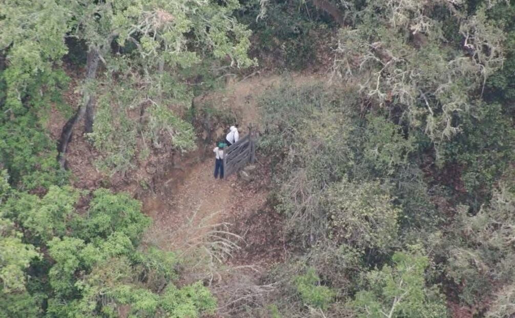 A la búsqueda del menor se han sumado drones, elementos caninos y varios elementos de seguridad (21/04/2025). Foto: Especial