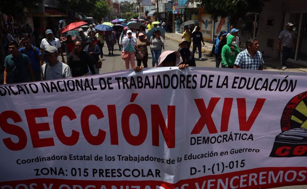 Marcha de maestros de la CETEG en Guerrero (04/06/2025). Foto: Anwar Delgado Peralta / EL UNIVERSAL