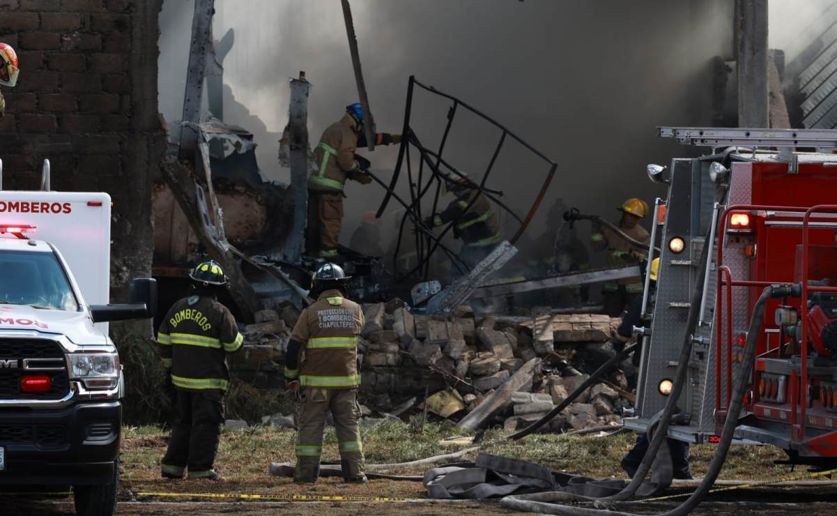 Desplome de avioneta en Toluca deja 6 muertos. (15/12/2025) Foto: Alejandro Vargas