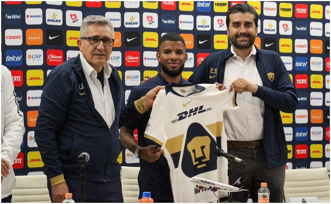 Pumas presenta oficialmente a Pedro Vite como su nuevo refuerzo Foto: Maritza Villagómez