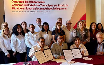 Hidalgo y Tamaulipas acuerdan apoyar a personas migrantes; atenderán 35% de las repatriaciones nacionales