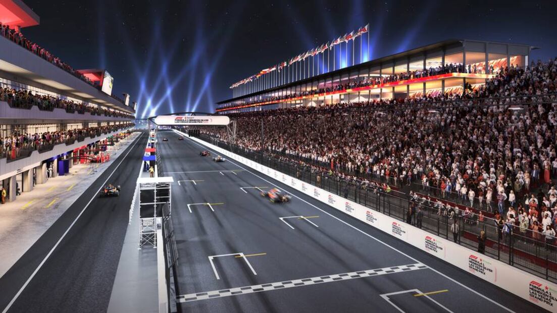 El circuito se trazó en The Strip, el famoso tramo de Las Vegas Boulevard. Foto: LVCVA