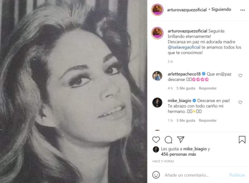 "No tenemos medios ni lugar en el panteón para Isela Vega", dice su hijo Arturo Vázquez