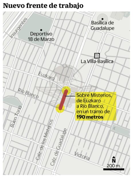 Arrancan obras de L7 del Metrobús en Misterios