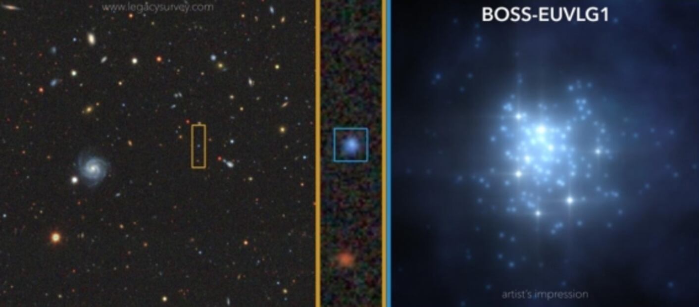 Descubren galaxia cuya luminosidad ultravioleta es comparable a la de cuásar
