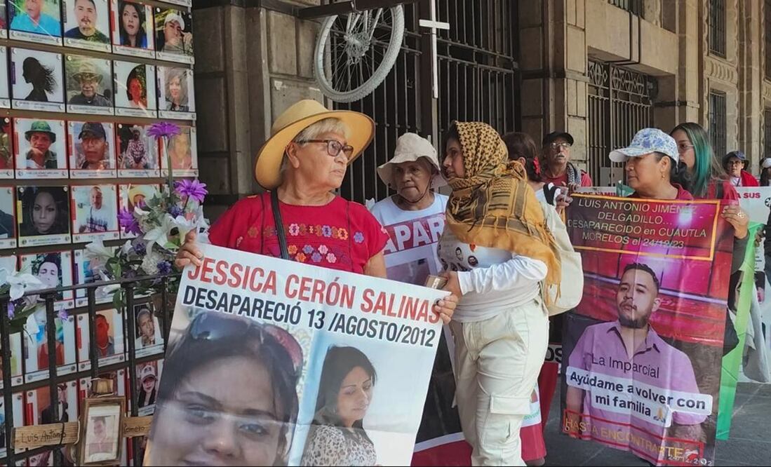 Familiares y activistas marcharon en Cuernavaca, Morelos, para exigir al gobierno la verdad sobre la desaparición de sus seres queridos, el 30 de agosto de 2025. Foto: Justino MIranda/EL UNIVERSAL