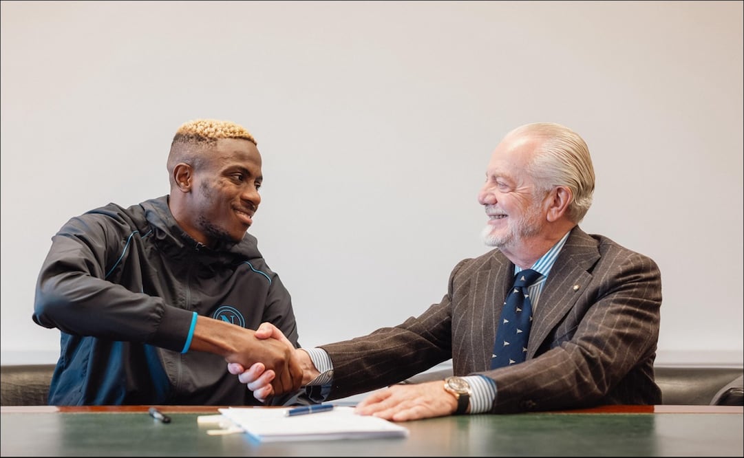 Victor Osimhen renovó su contrato con el Napoli - Foto: @sscnapoli